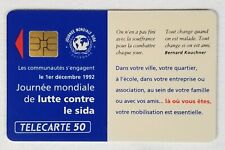 Télécarte 50 - Carte Téléphonique Journée Mondiale Sida - Collection