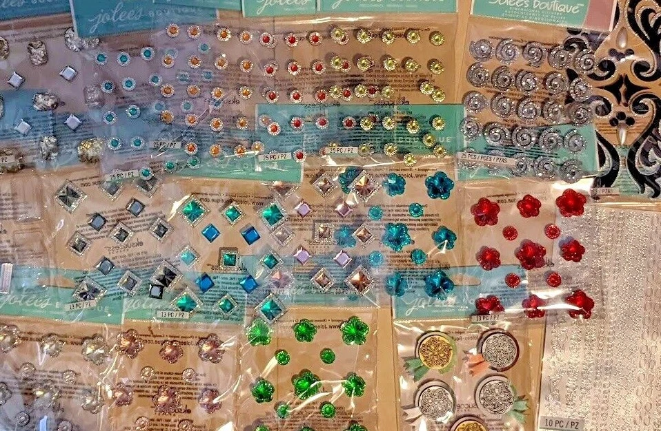 Pegatinas Boutique Jolee's Adornos MISC Gemas Joyas BLING + TÚ ELIGES - NUEVAS Foto 1 de 1
