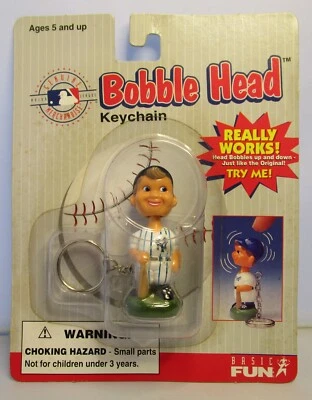 1997 NEW YORK YANKEES - Mini chaveiro de cabeça de bobble de beisebol da liga principal de beisebol novo e lacrado - Imagem 1 de 3
