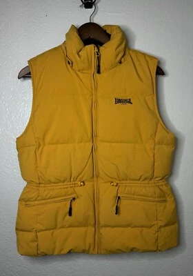 Lonsdale London Puffer Jacket Vest - Yellow - Large - Image 1 of 4