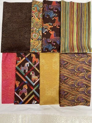 Laurel Burch Fiesta Caballos Cuartos de Grasa Paquete de Tela Dos Yardas 8 Preguntas Frecuentes Foto 1 de 4