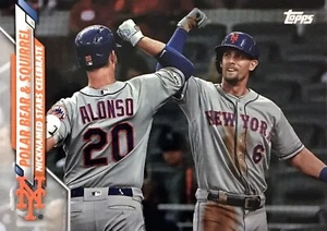 2020 TOPPS UPDATE (#U-290) - POLAR BEAR & SQUIRREL - PETE ALONSO / JEFF MCNEIL - Picture 1 of 1