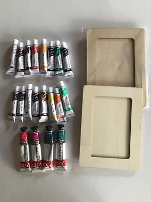 Oil Paint, Watercolour Paint and frames - image 1 of 4