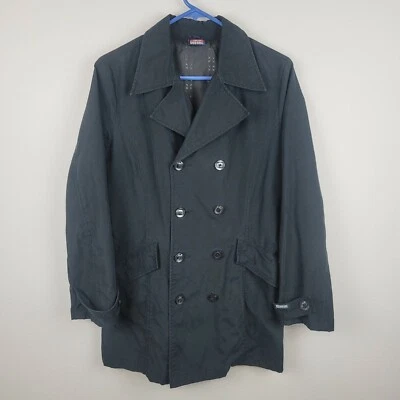 Chaqueta gabardina negra DIESEL para mujer talla L sofisticada y sexy botón delantero  Foto 1 de 4