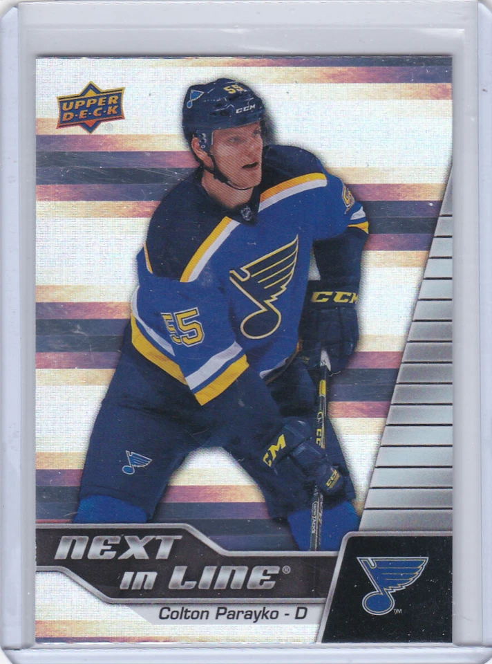 2015-16 Upper Deck Overtime Next In Line Colton Parayko Insert Blues READ!! - Image 1 of 2