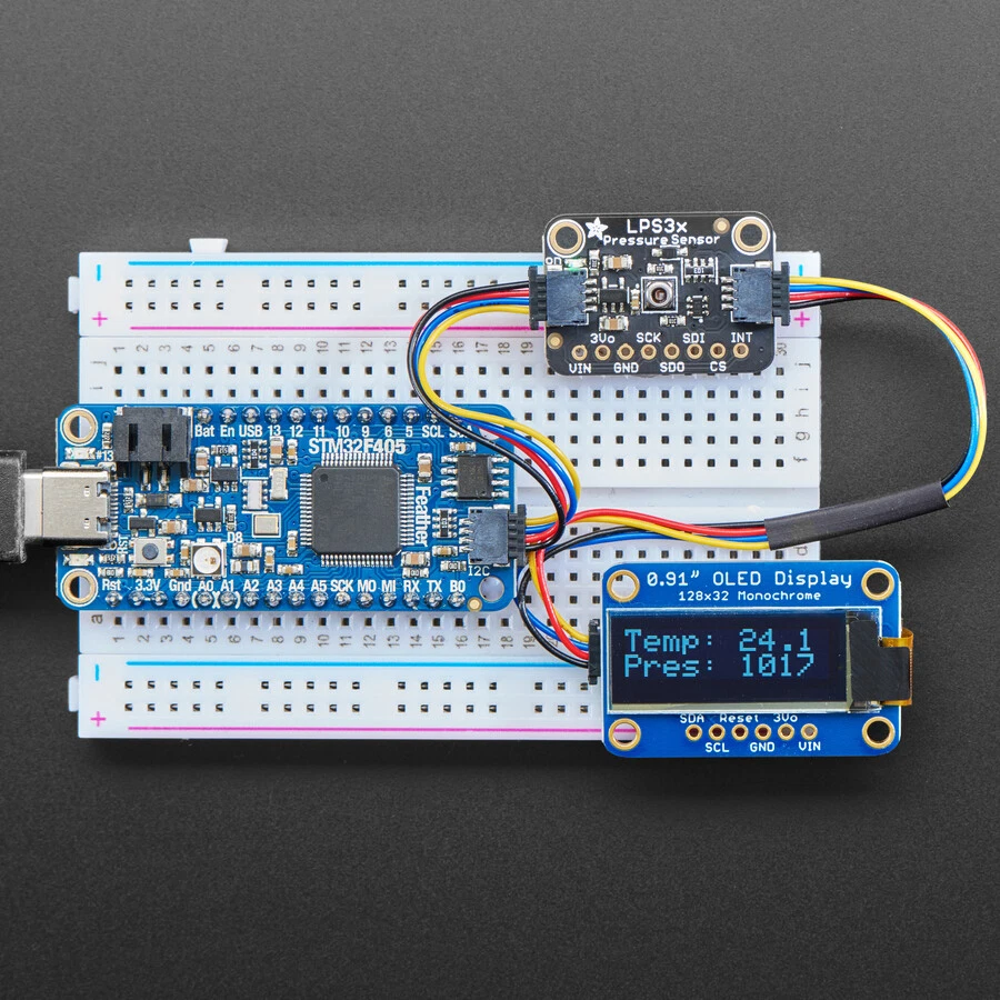 Adafruit LPS33HW Sensore di pressione resistente all'acqua STEMMA QT 4414