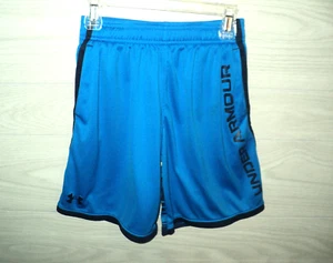 Under Armour Loose Shorts Boy's Youth M Blue Activewear Elastic Waist Snags - Picture 1 of 7