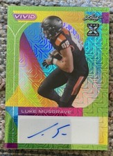 2023 Leaf Vivid Football Luke Musgrave Auto RC Green Mojo SSP 4/4 Packers 💎💎💎