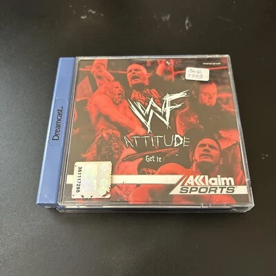 Sega Dreamcast - WWF Attitude Video Game- PAL with Manual WWE Wrestling - Image 1 of 4