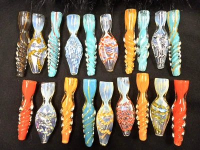 😎 5 PIEZAS 💜 PIPA DE MURCIÉLAGO PARA FUMAR TABACO BATEADOR VIDRIO CHILLUM 💚 COLOR ALEATORIO Foto 1 de 4