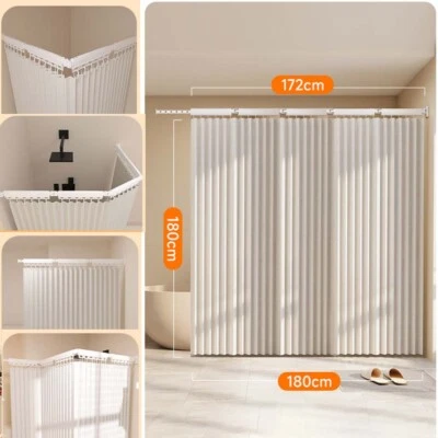 Adjustable Room Divider Privacy Room Screen Partition Salon Spa Divider Screen - image 1 of 4