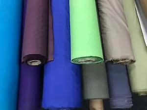 WATERPROOF FABRIC 4oz BREATHABLE Poly cotton Lining Clothing Dress Soft 150cm - Picture 1 of 23