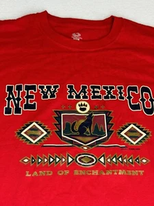 Fruit Of The Loom Men's T-Shirt Red Extra Large New Mexico Short Sleeve XL - Picture 1 of 6
