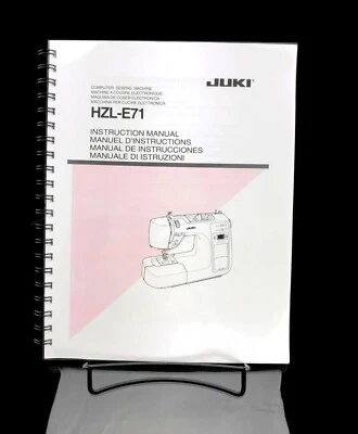 Juki HZL-E71 Sewing Machine Instructions User Guide Manual Reprint - Image 1 of 4