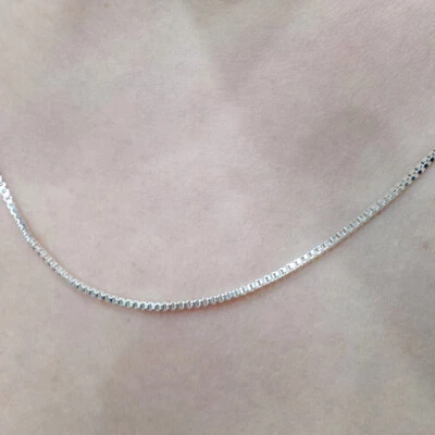 COLLANA GIROCOLLO VENEZIANA IN ARGENTO 925 CATENINA UOMO DONNA CATENA ORO BIANCO