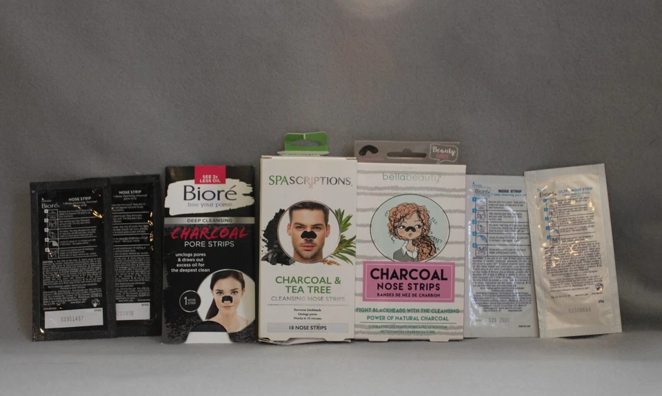 Bundle of 30 Deep Cleansing Pore Strips Charcoal Biore Bella Spascriptions NEW - Image 1 of 4