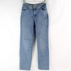 Levi's Junior Girl's Light Blue Straight Skinny Jeans Size 2M Altered - Picture 1 of 5