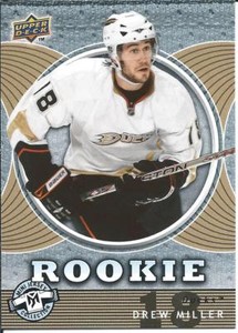 2007-08 Upper Deck UD Hockey Mini Jersey Collection DREW MILLER #102 Rookie Card