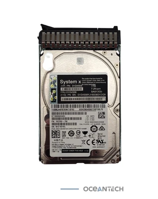 01GV006 Lenovo 1TB 72K SAS 12Gb/s 128MB Hot-Swapp 2.5" HDD with Tray Grade A - Image 1 of 3