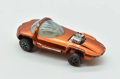 Hot Wheels - SILHOUETTE, 1968 Redline, naranja, interior blanco, EE. UU. Foto 1 de 4