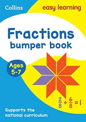 Fractions Bumper Book Ages 5-7: Ideal for home learni... by Collins Easy Learnin - Image 1 of 2