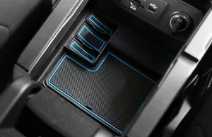 Anti-Slip Gate Slot Cup Mat for Ford Mustang 2015-21 Rubber Accessories Pad Blue - Picture 1 of 8