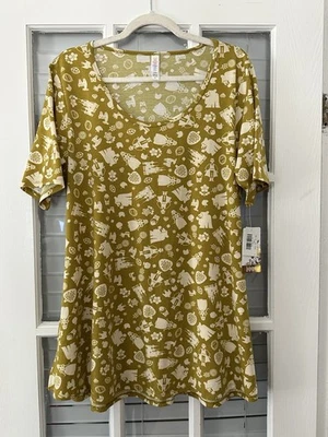 Nuevo con etiquetas Lularoe Mujer’s XL Perfect T Disney Verde Cenicienta Foto 1 de 4