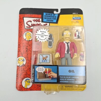2002 Playmates 199434 The Simpsons Gil boneco interativo série WOS (CP4004829) - Imagem 1 de 4