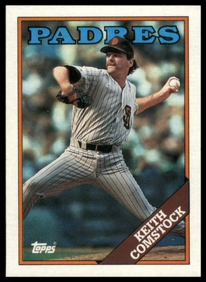 1988 Topps Cloth Test Issue #NNO Keith Comstock - Image 1 of 2