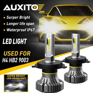 2X H4 9003 HB2 LED Headlight Kit High Low Beam 6500K Xenon white Super Bright EC - Picture 1 of 12