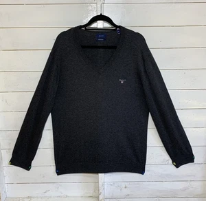 MENS GANT COTTON WOOL GREY JUMPER SIZE XXL - Picture 1 of 6