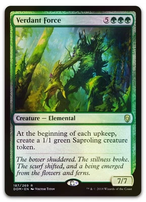 Verdant Force #187 (Foil) (NM) Dominaria DOM Magic MTG - Image 1 of 2