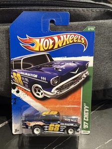 Hot Wheels 2011 Treasure Hunt Series #2/15 '57 Chevy Blue #52/244 - Picture 1 of 3
