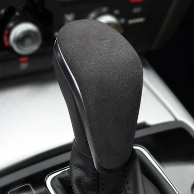 Capa cinza Alcantara botão de mudança de marchas de carro para Audi A6 A6L S6 A7 2015-2018 - Imagem 1 de 4