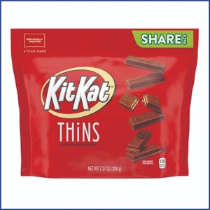 KIT KAT THiNS - Paquete para compartir dulces con oblea de chocolate con leche, 7,37 oz - Imagen 1 de 12