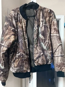 Xchange System Goose Down Zipper Hunting Jacket Real Tree Size S/P - Picture 1 of 6