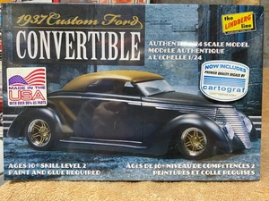 Lindberg Modelo '37 Personalizado Ford Convertible Escala 1:24 Sellado de Fábrica Skill Leve2 - Imagen 1 de 13