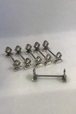 Georg Jensen серебро желудь нож упора No 174 / 62 (комплект из 6) - Изображение 1 из 4