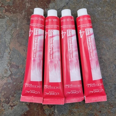 Lot of 4 Loreal Excellence Creme Deep Caring Conditioner 4 1.86 Fl. OZ - Image 1 of 3