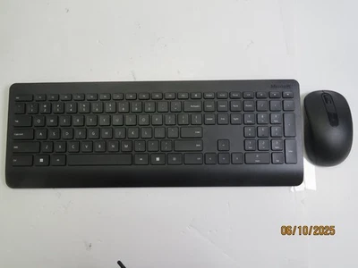 Microsoft Wireless Desktop  Keyboard and Mouse, Black - PP3-0002 - Image 1 of 4