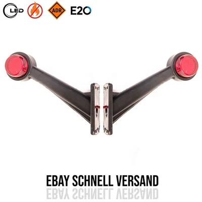 2x Begrenzungsleuchten 19cm 12V 24V LED Positionsleuchten Paar LKW PKW Anhänger - Bild 1 von 4