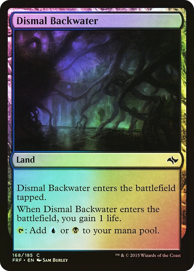 MTG FOIL Dismal Backwater  - Fate Reforged #168 - Image 1 of 1
