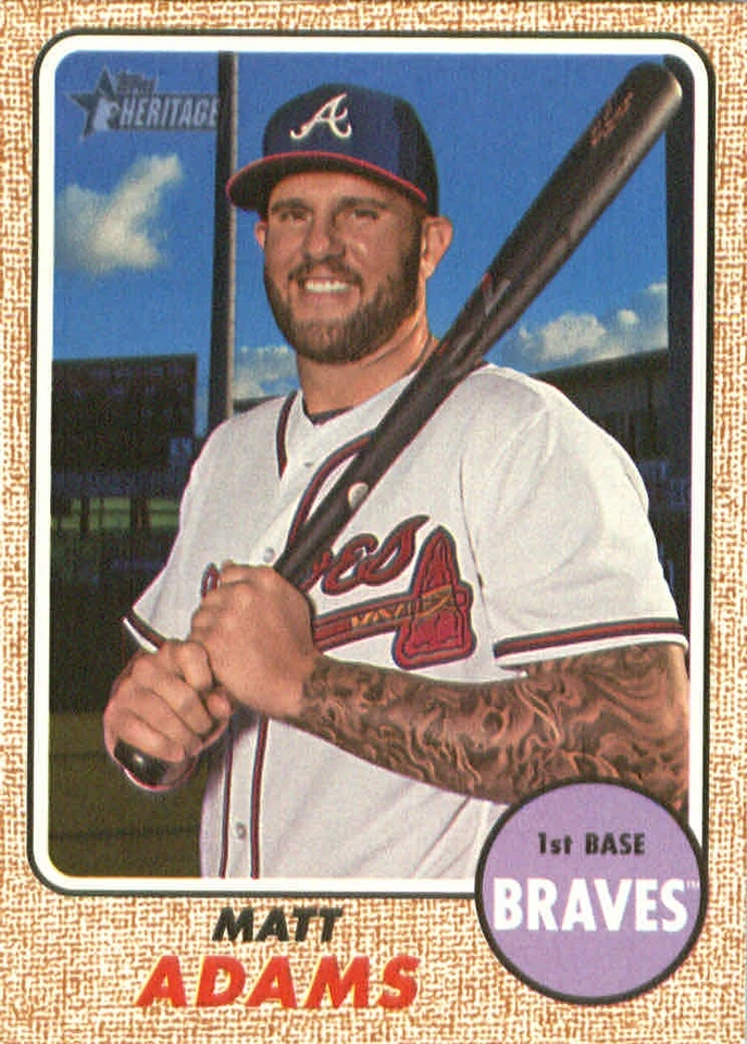 Tarjeta de béisbol 2017 Topps Heritage #515 Matt Adams Foto 1 de 1