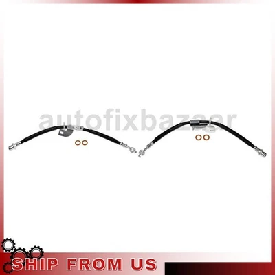 Línea de freno de manguera hidráulica de freno delantero 2 para Ford F-150 Lobo 2015 Foto 1 de 4