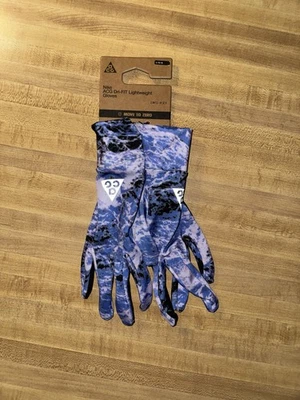 耐克 ACG 轻量级远足跑步 Etip 触摸屏手套 反光 DRI-FIT L — 第 1/3 张图片