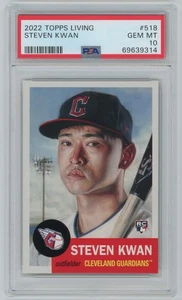Steven Kwan 2022 Topps Living Set Rookie RC #518 - PSA 10 -314 - Bild 1 von 3