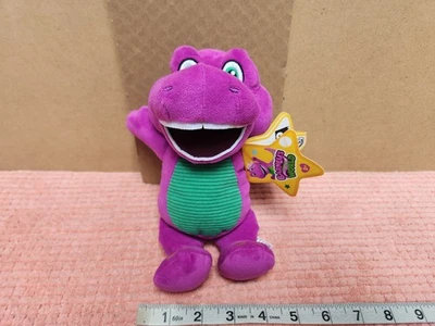 Mattel Barneys World Plush 8" Barney Purple Dinosaur Stuffed Animal Barney Plush - Изображение 1 из 4