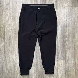 Pantalones Primo Para Hombres 33 Cortos Negros Rendimiento Golf Jogger Cónico Tobillo Cremallera Jogger - Imagen 1 de 8