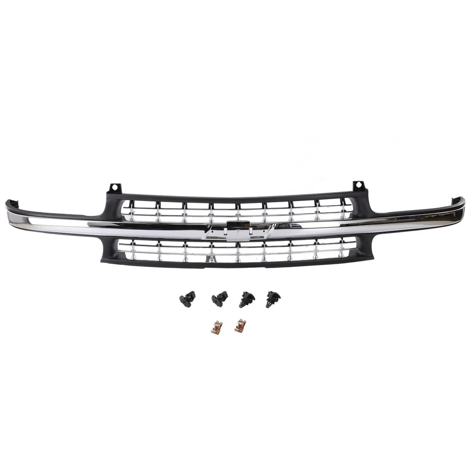 Grille For 99-2002 Chevrolet Silverado 1500 2000-2006 Tahoe Black Plastic - Image 1 of 1