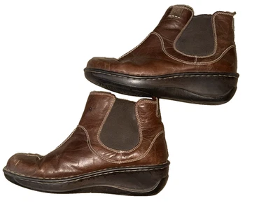 Josef Seibel Botas Cuero Marrón Botines Talla 42 u 11 Foto 1 de 4